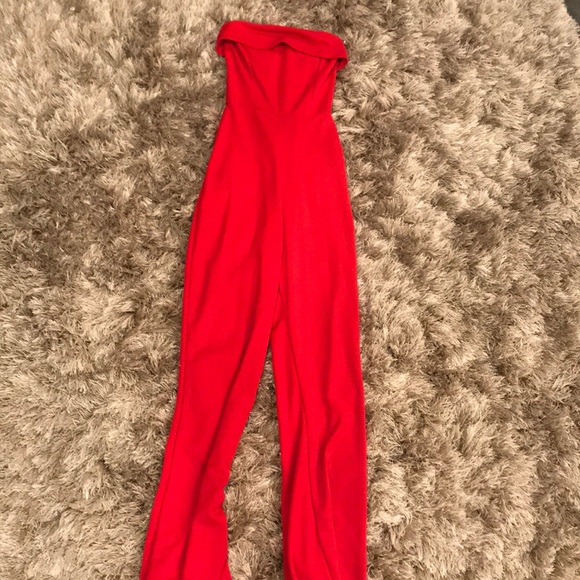 plt red jumpsuit
